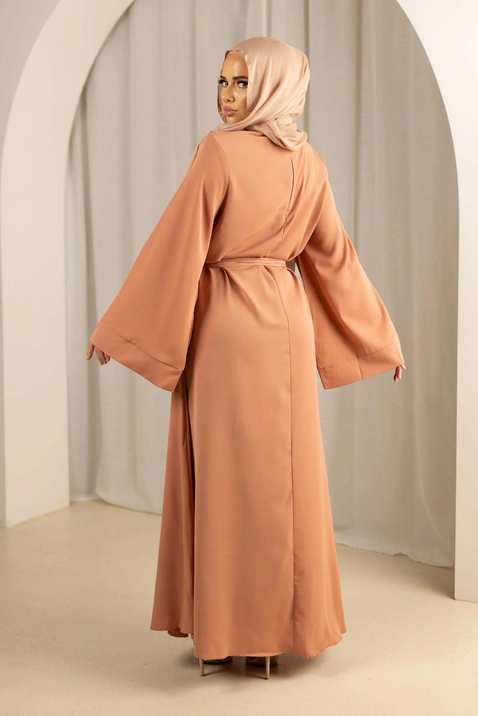 Open Sleeve Abaya - Shades of Pink