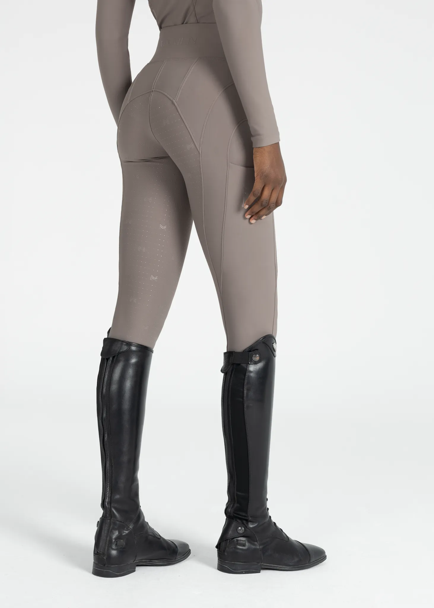 Outline Riding Leggings (Taupe)