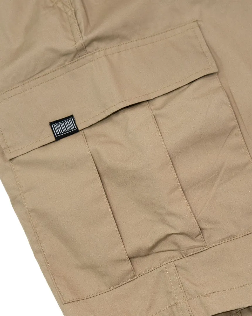 Overload Lightweight Cargo Shorts - Khaki