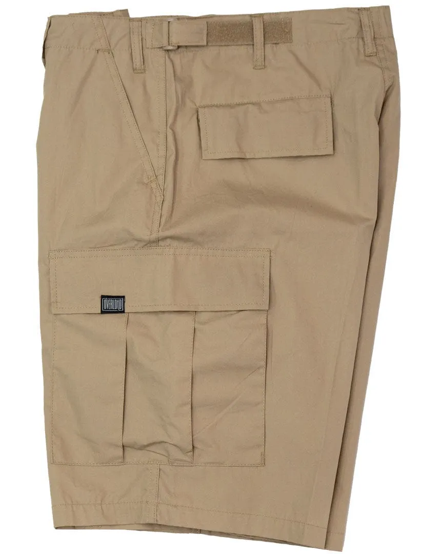 Overload Lightweight Cargo Shorts - Khaki