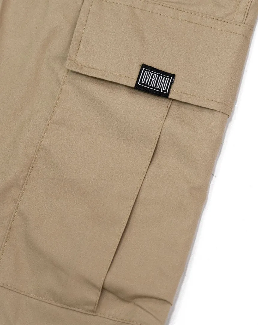 Overload Lightweight Cargo Shorts - Khaki