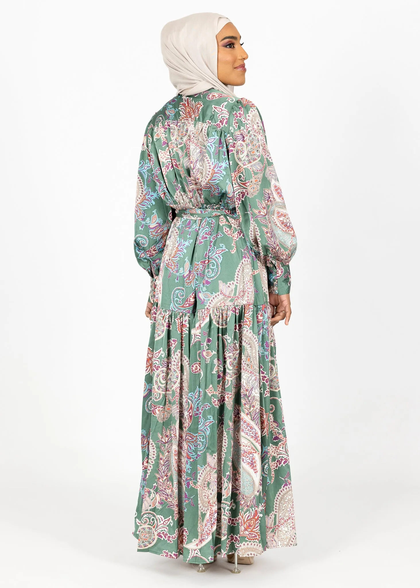 Paisley Anne Satin Dress