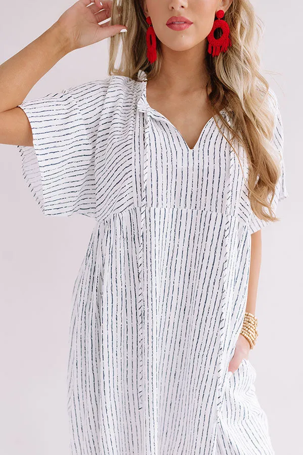 Palm Springs Pretty Stripe Babydoll Dress