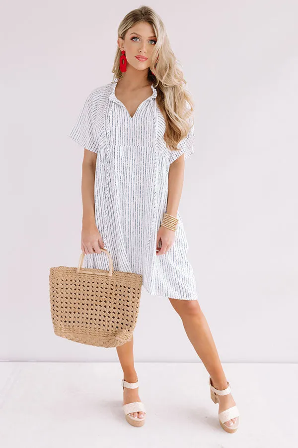 Palm Springs Pretty Stripe Babydoll Dress