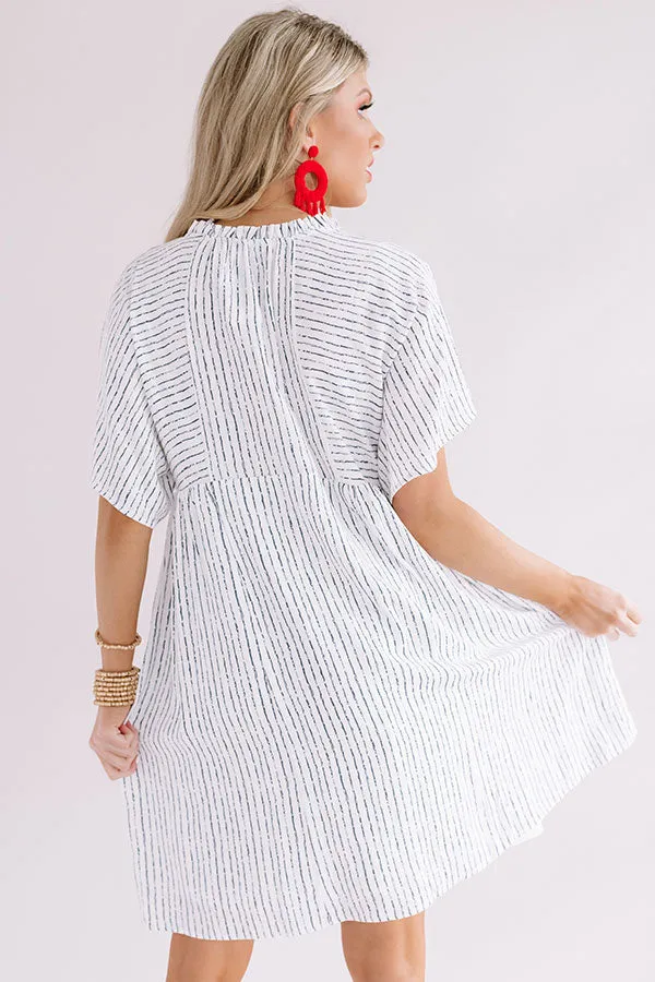 Palm Springs Pretty Stripe Babydoll Dress