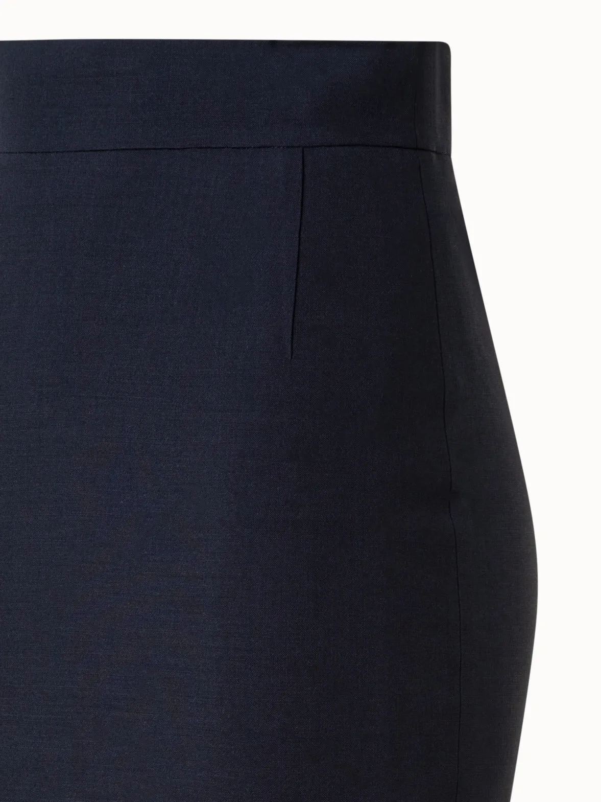 Pencil Skirt in Wool Double-Face