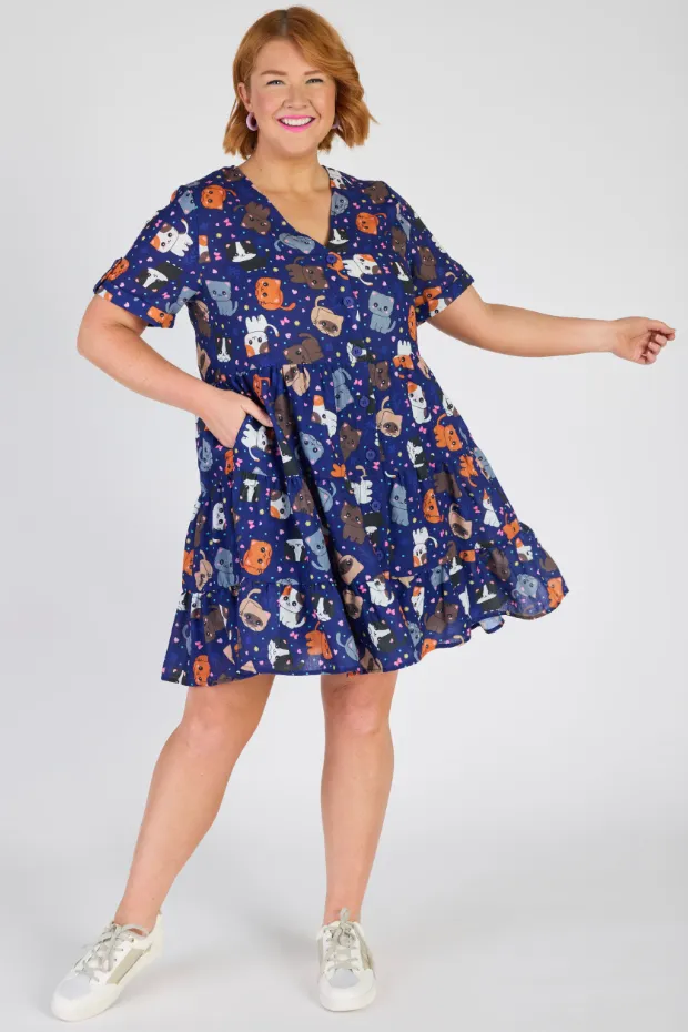 Poppy Cute Kitties Dress