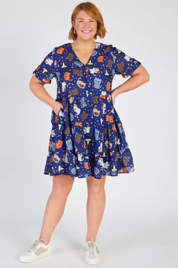 Poppy Cute Kitties Dress