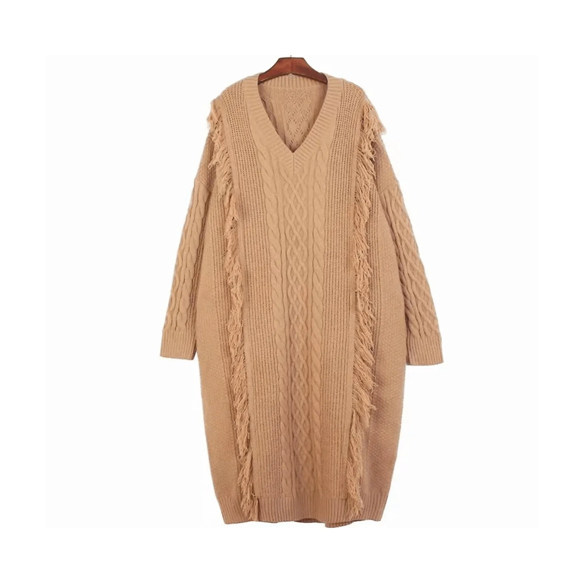 Pre Order:  Sheep Wool Cable Knit Dress