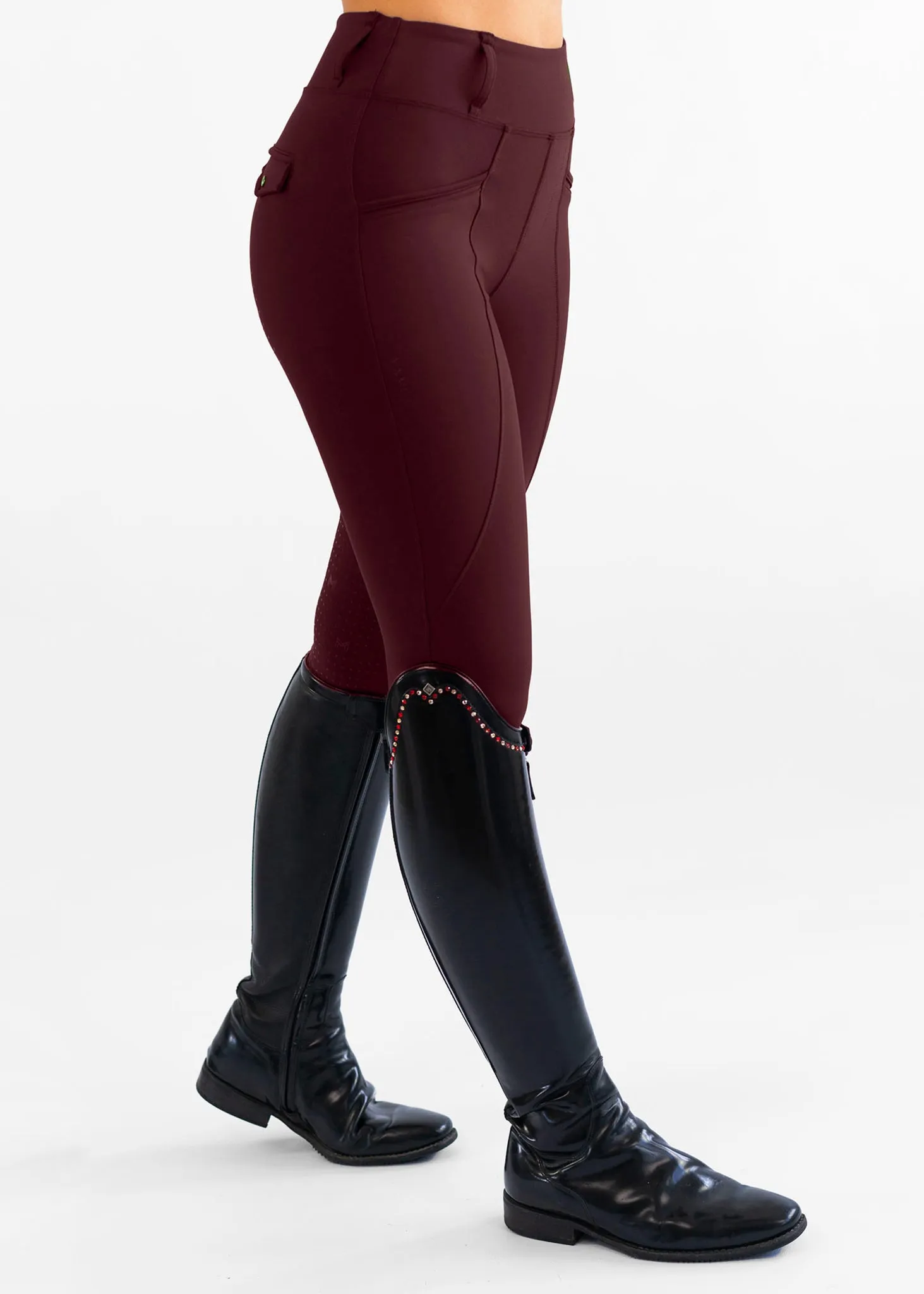 Pro Riding Leggings (Burgundy)