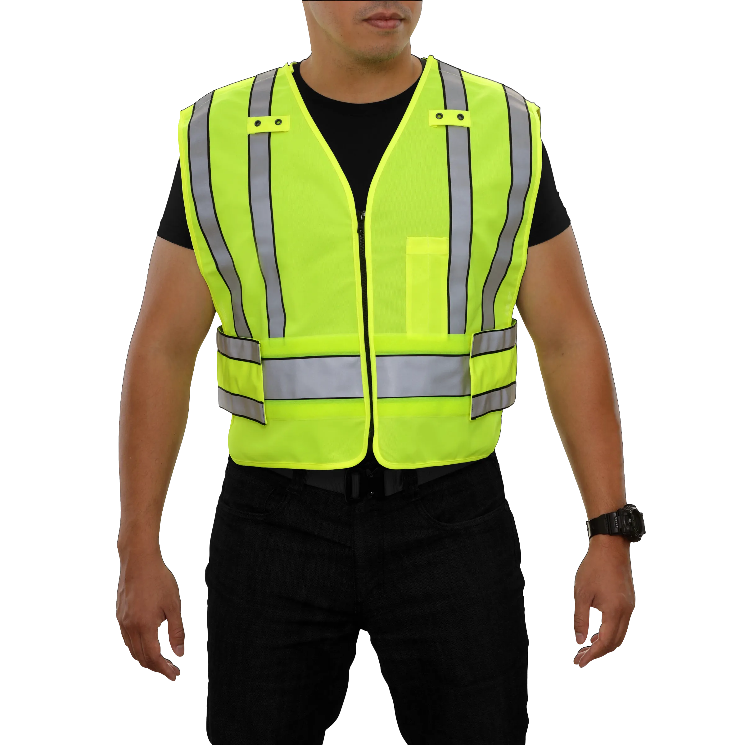 Public Safety Vest Hi Vis Vest 4pt Breakaway Tactical ANSI 207