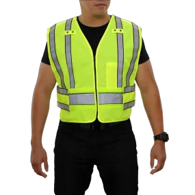 Public Safety Vest Hi Vis Vest 4pt Breakaway Tactical ANSI 207