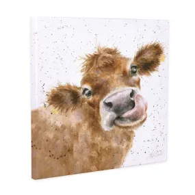 "Moooo" Cow Canvas