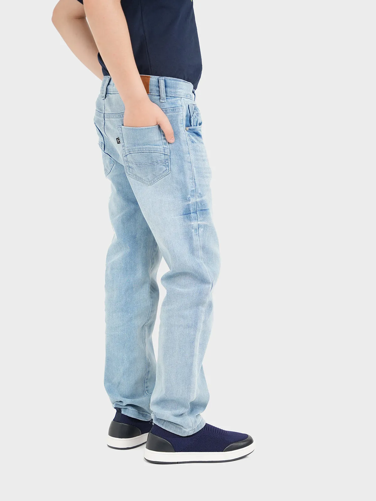 "TETHYS" Casual Regular Fit Denim Pants