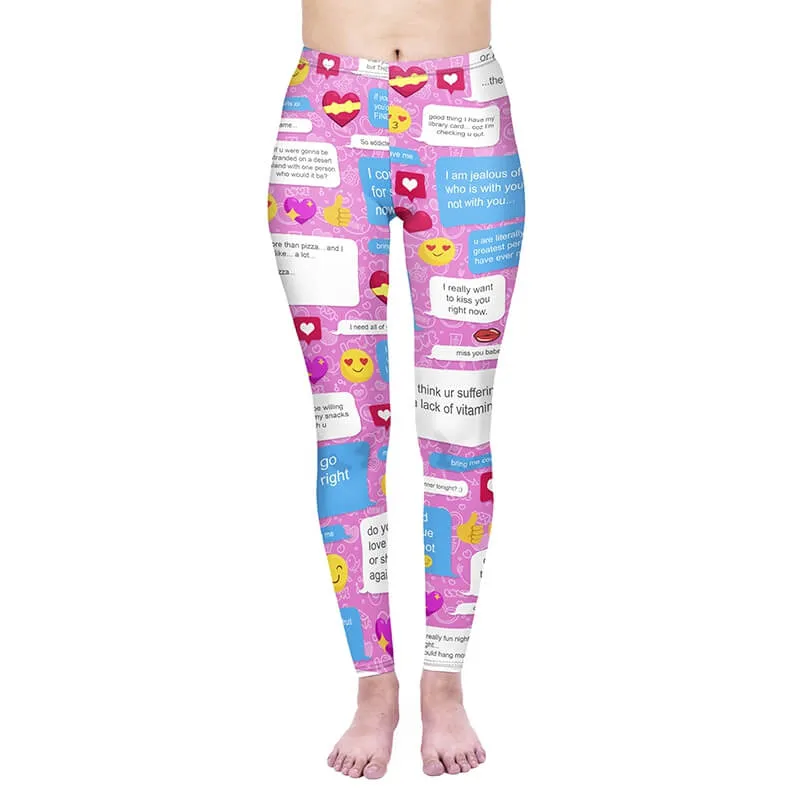 Regular Leggings (8-12 UK Size) - Flirty Messenger