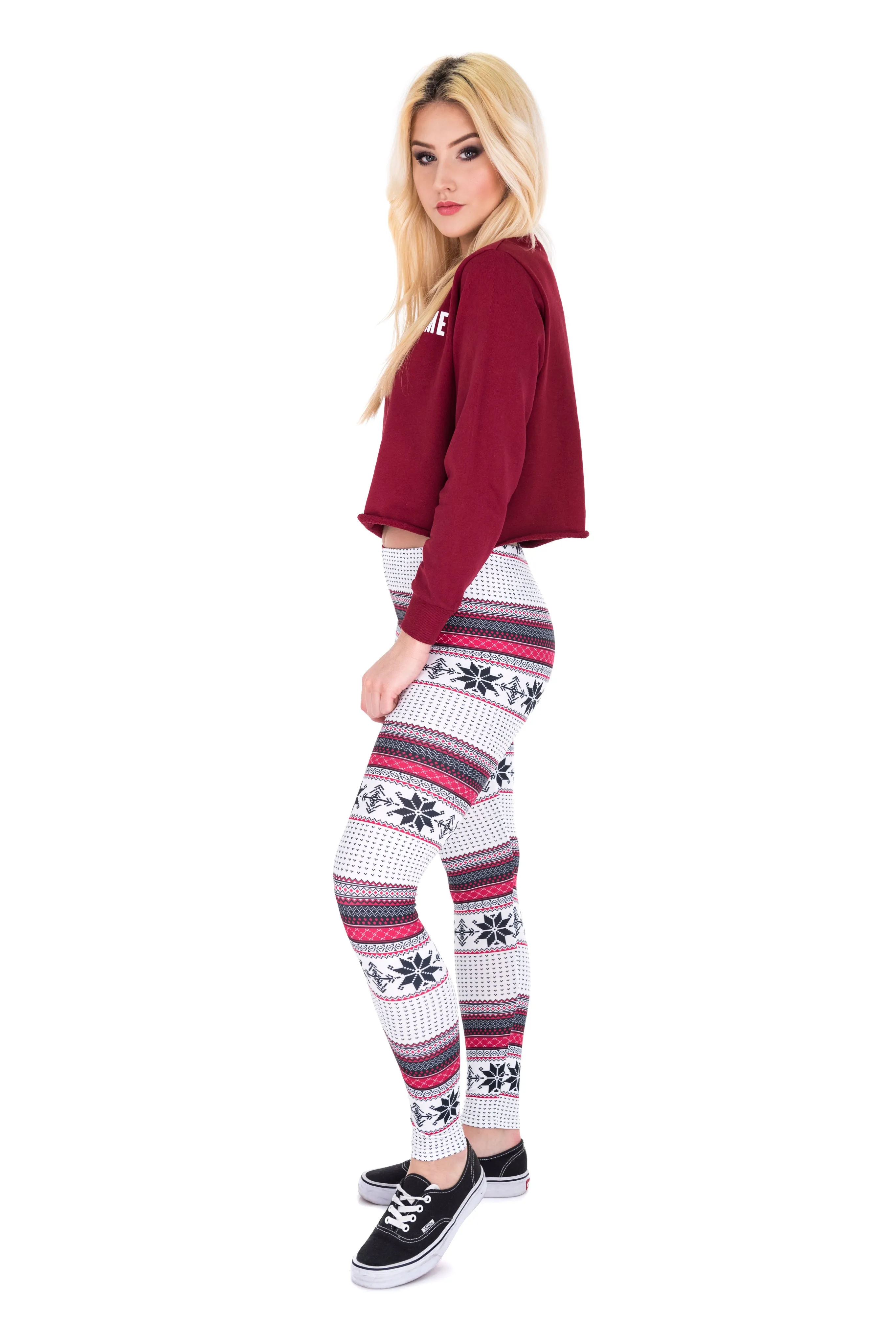 Regular Leggings (8-14 UK Size) - Winter Snow