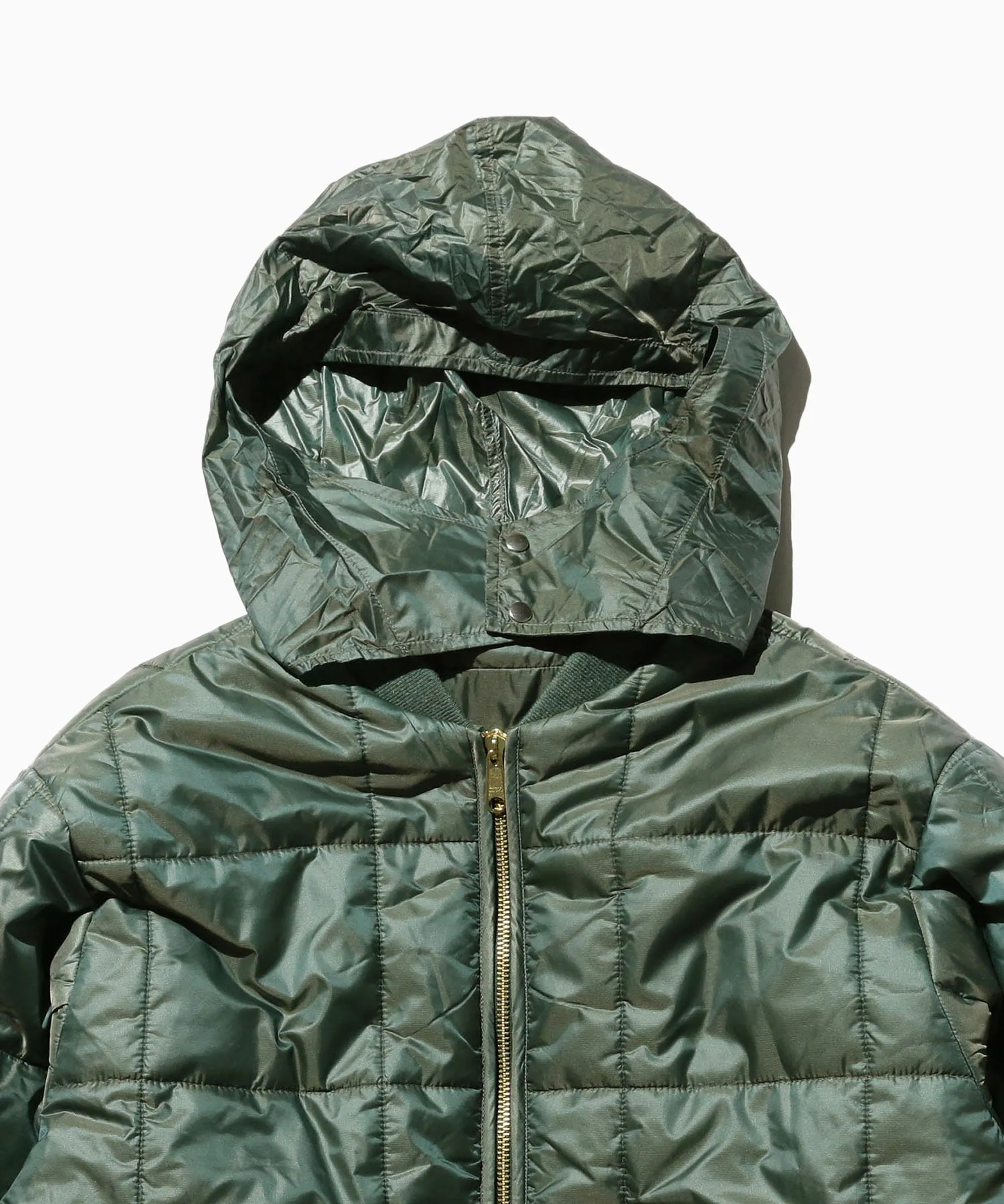 Reversible Ripstop Puffer Jacket Green