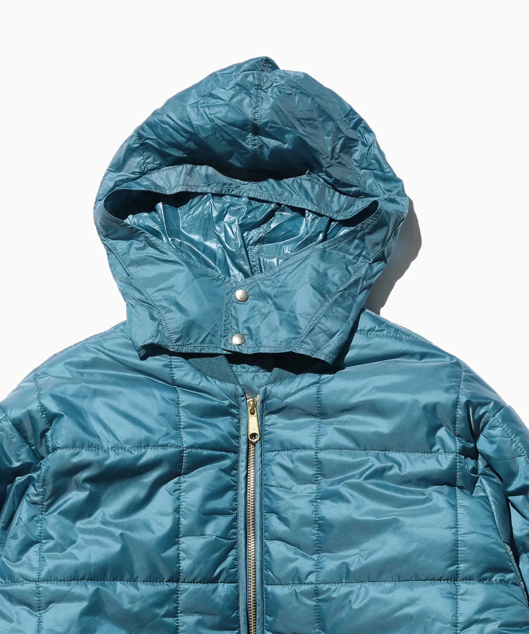 Reversible Ripstop Puffer Jacket Sax Blue