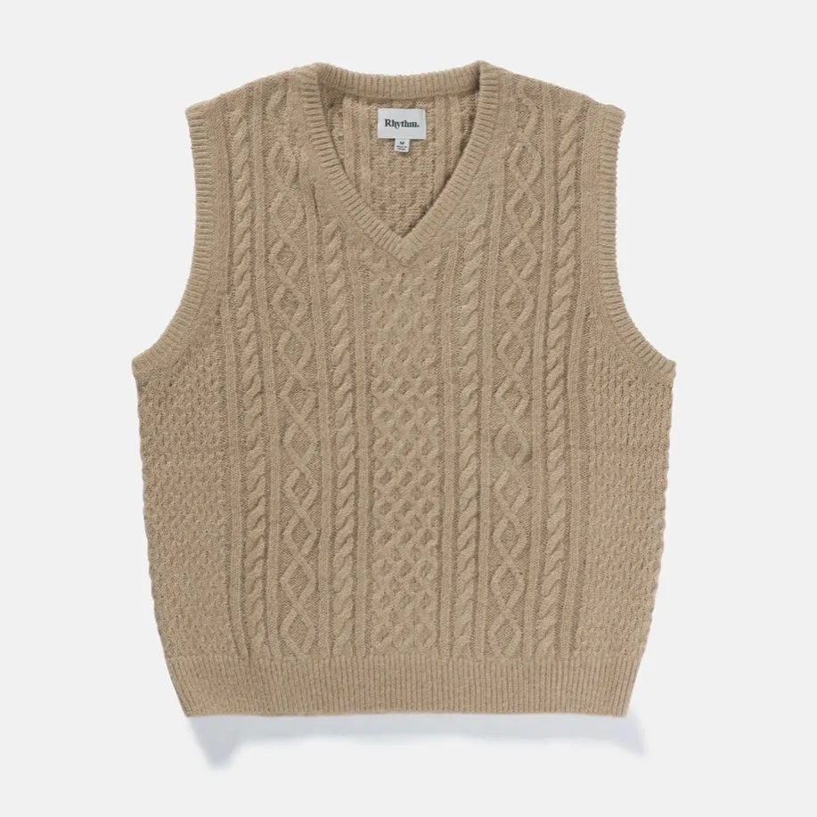 Rhythm | Mohair Knit Vest | Latte