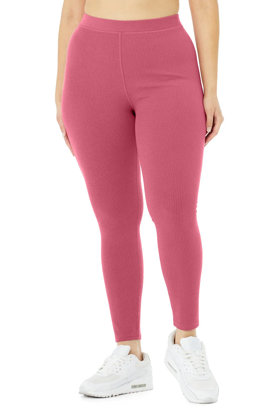 Ribbed High-Waist 7/8 Blissful Legging - Raspberry Sorbet