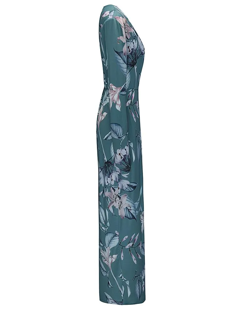 Sassy Floral Evening Dress