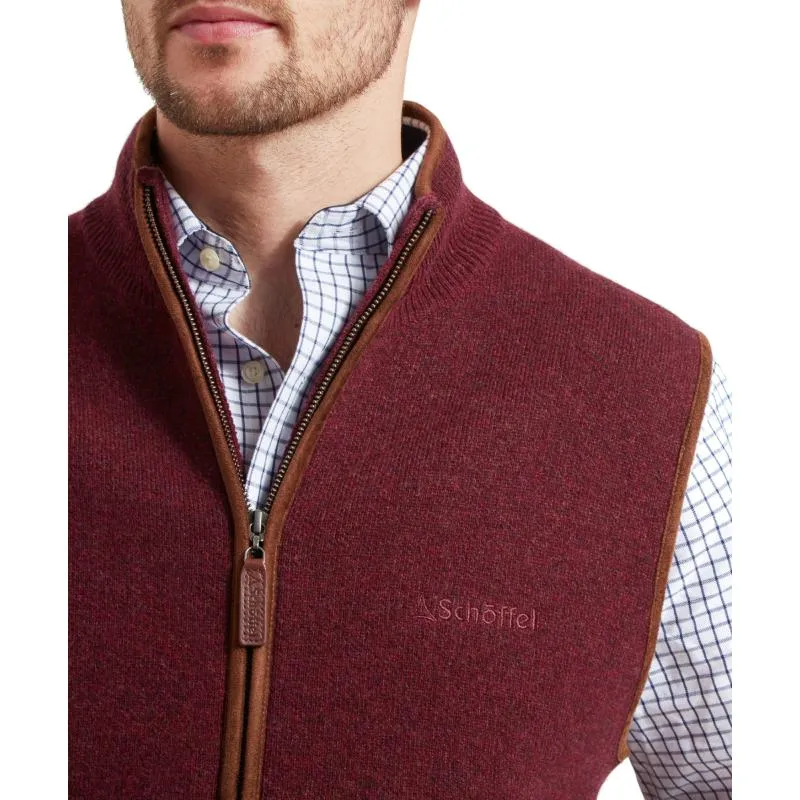 Schoffel Orkney Merino Mens Gilet - Damson