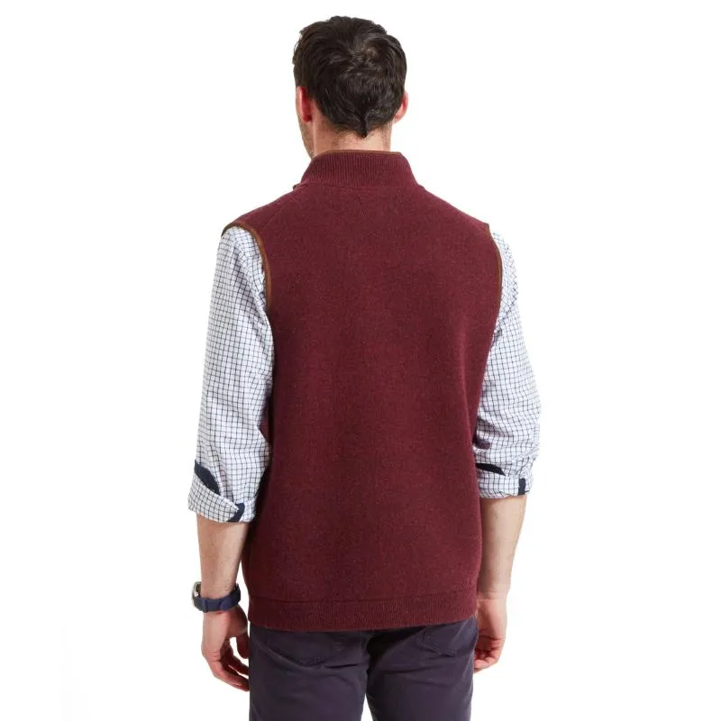 Schoffel Orkney Merino Mens Gilet - Damson