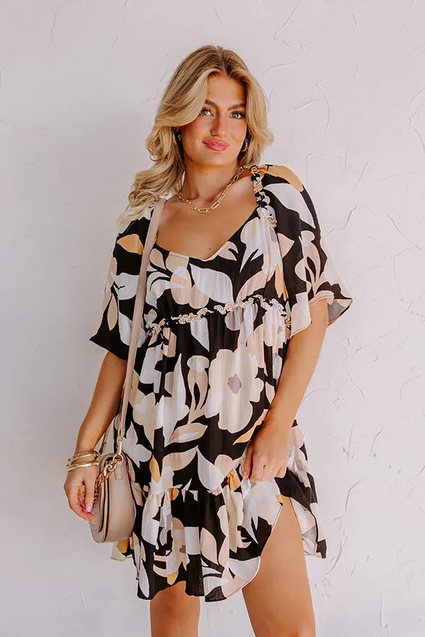 Seeking The Shore Shift Dress in Black