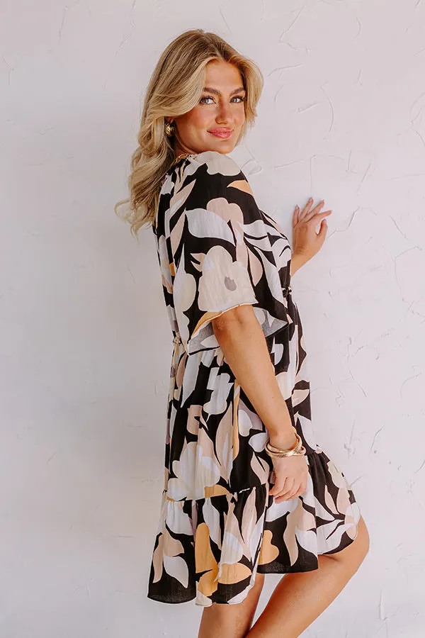 Seeking The Shore Shift Dress in Black