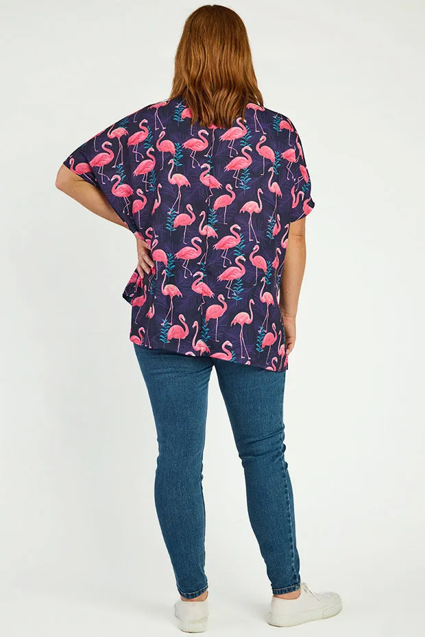 Serena OG Flamingo Top