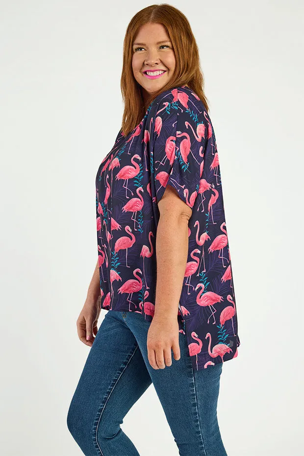 Serena OG Flamingo Top