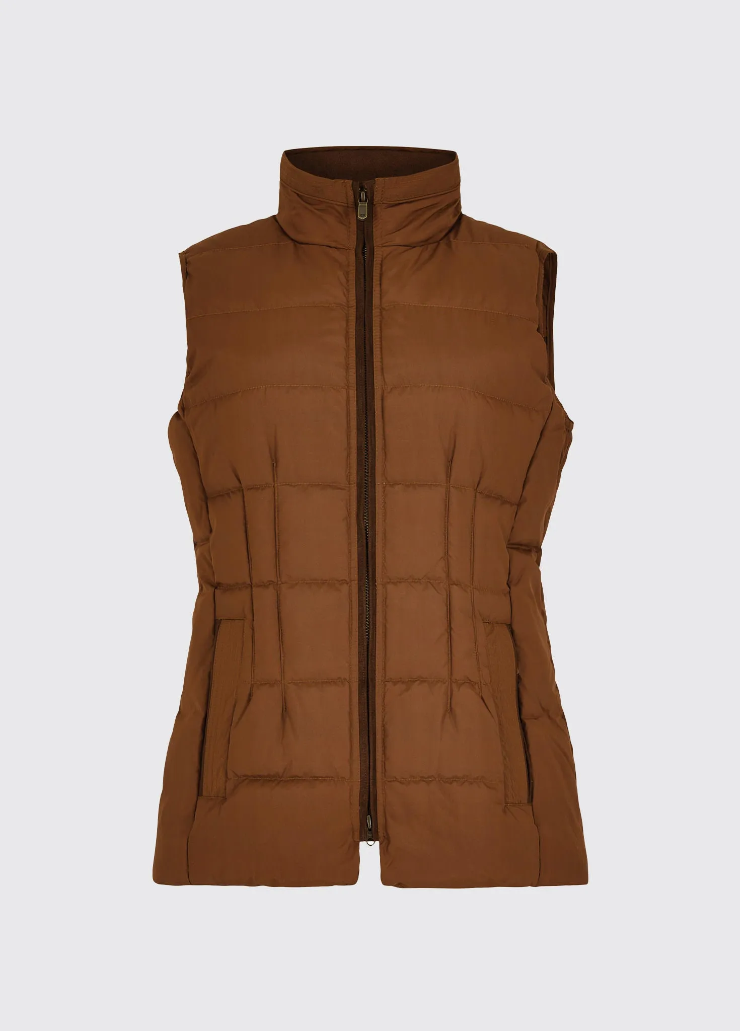 Spiddal Quilted Gilet - Walnut