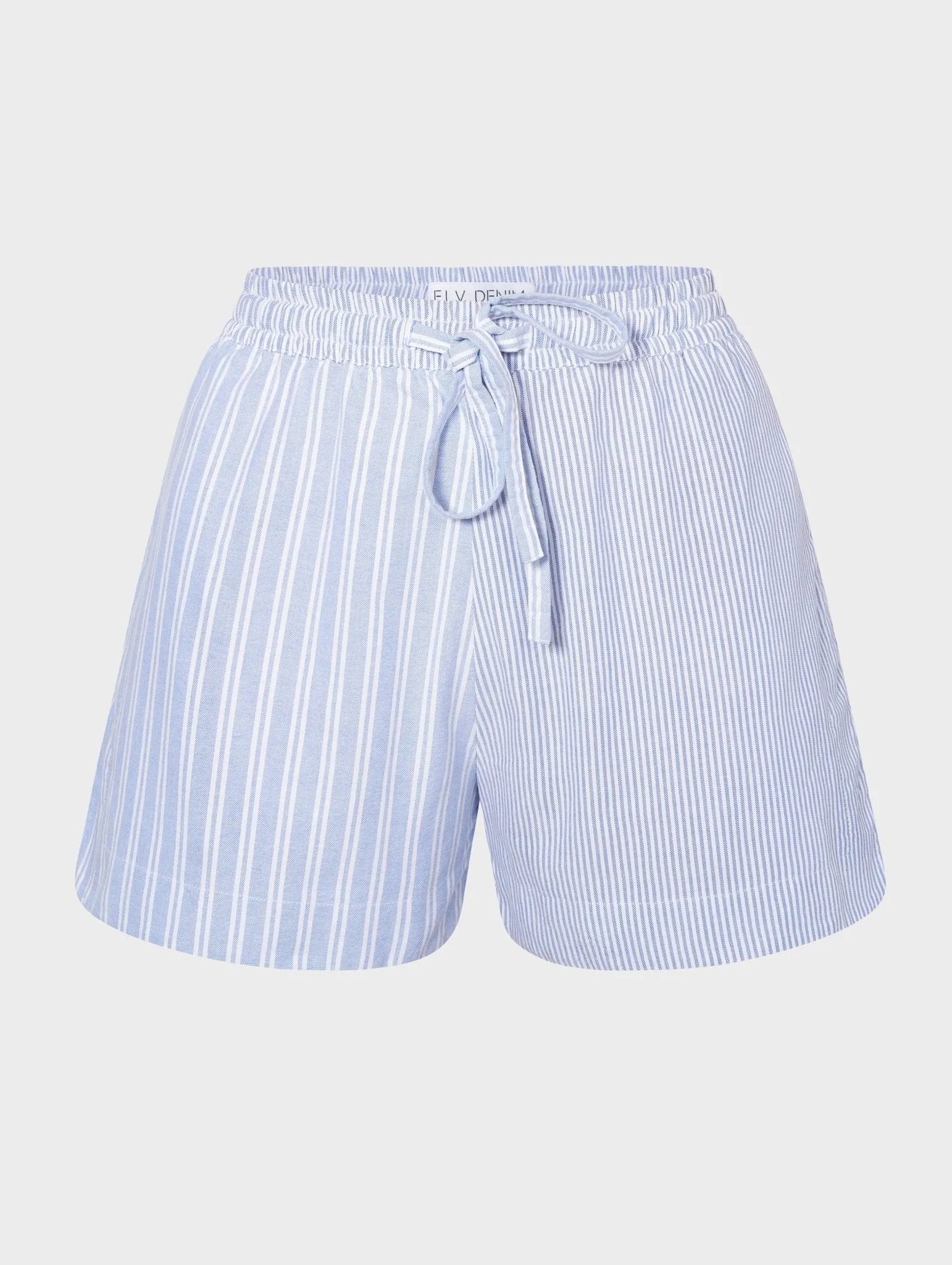 Stevie Short Stripe Cotton Light Blue