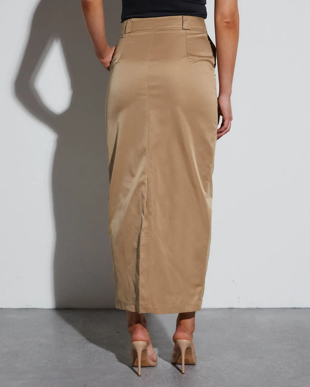 Strictly Business Pencil Midi Skirt