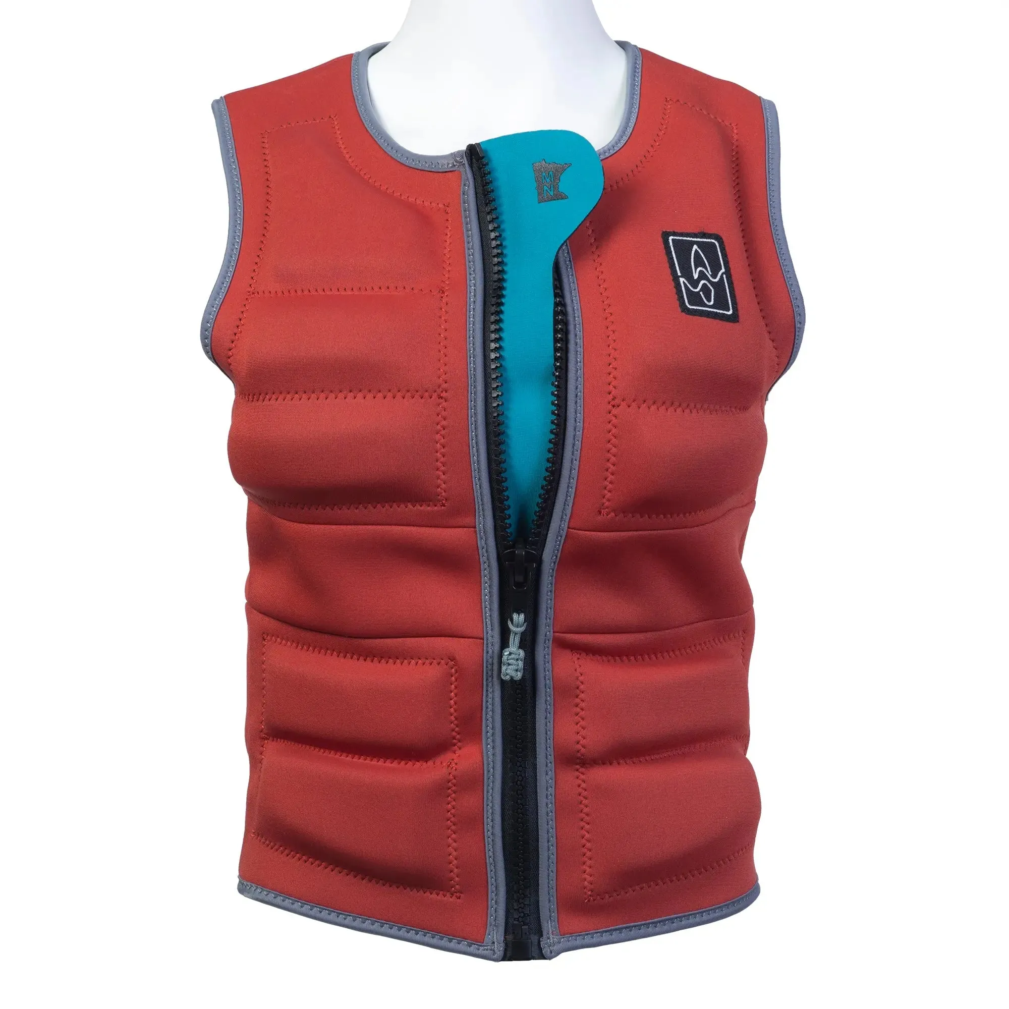 SWELL Wakesurf Vest - Women's Rust - Ultimate Comfort Neoprene Jacket