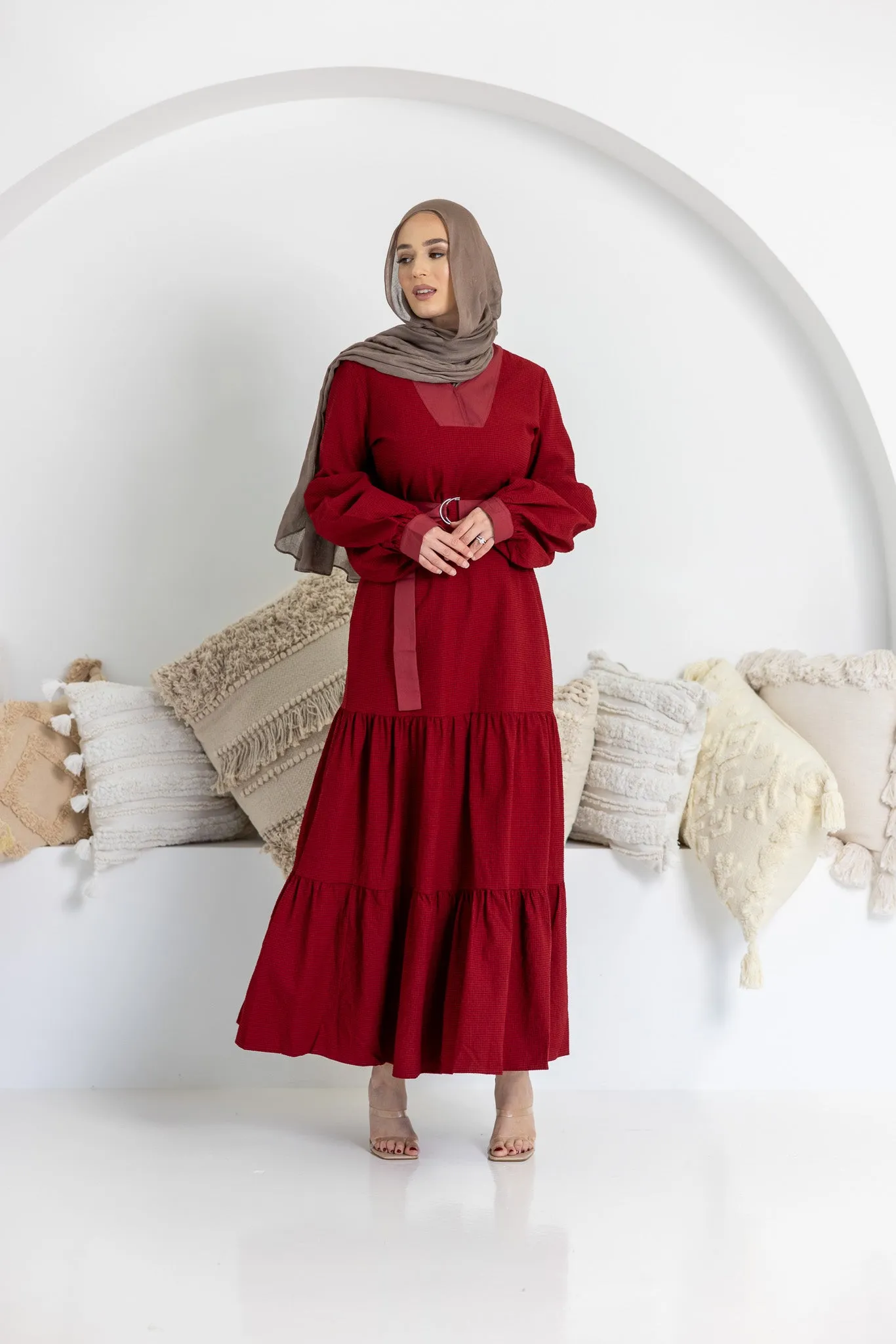 The Crescent Haven Detailed Dress