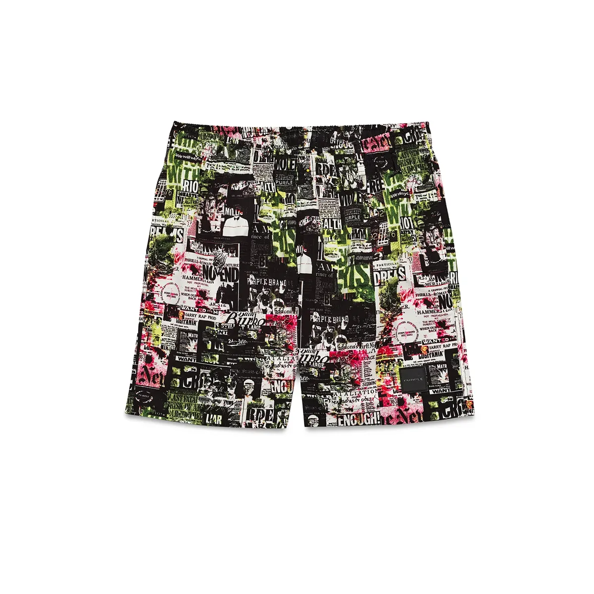 The News All Round Shorts (Black) - P504-PNBB324