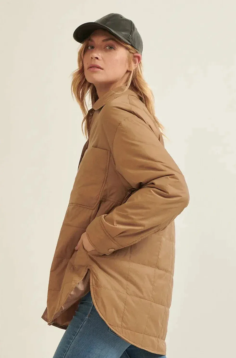 The Quilted Work Coat - Toffee