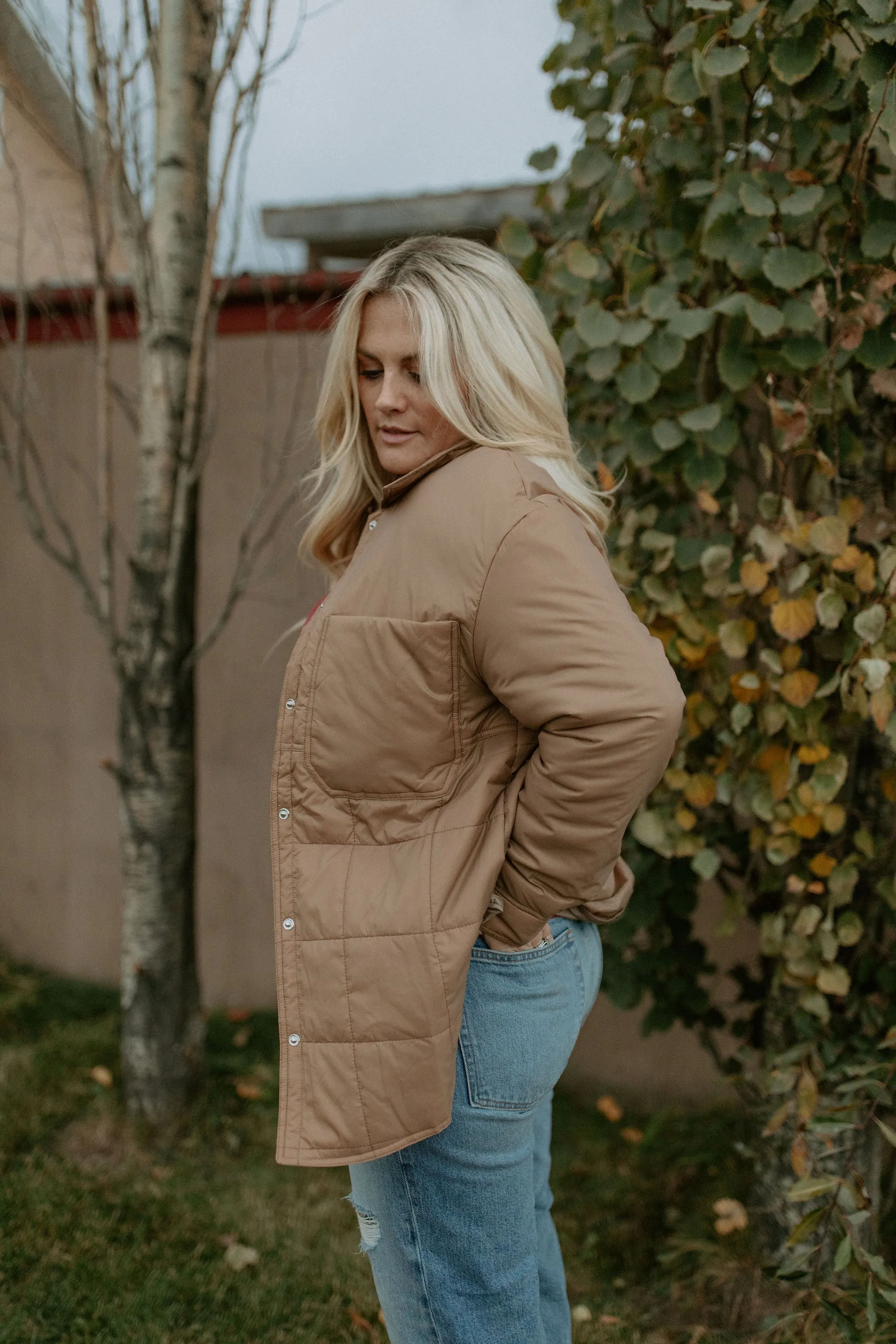 The Quilted Work Coat - Toffee