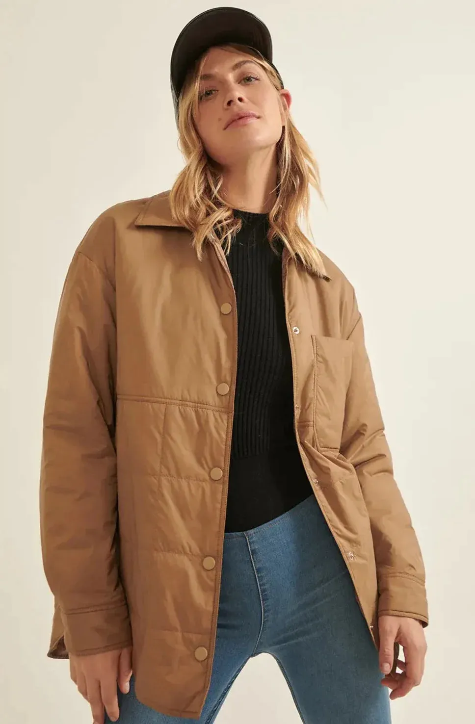 The Quilted Work Coat - Toffee