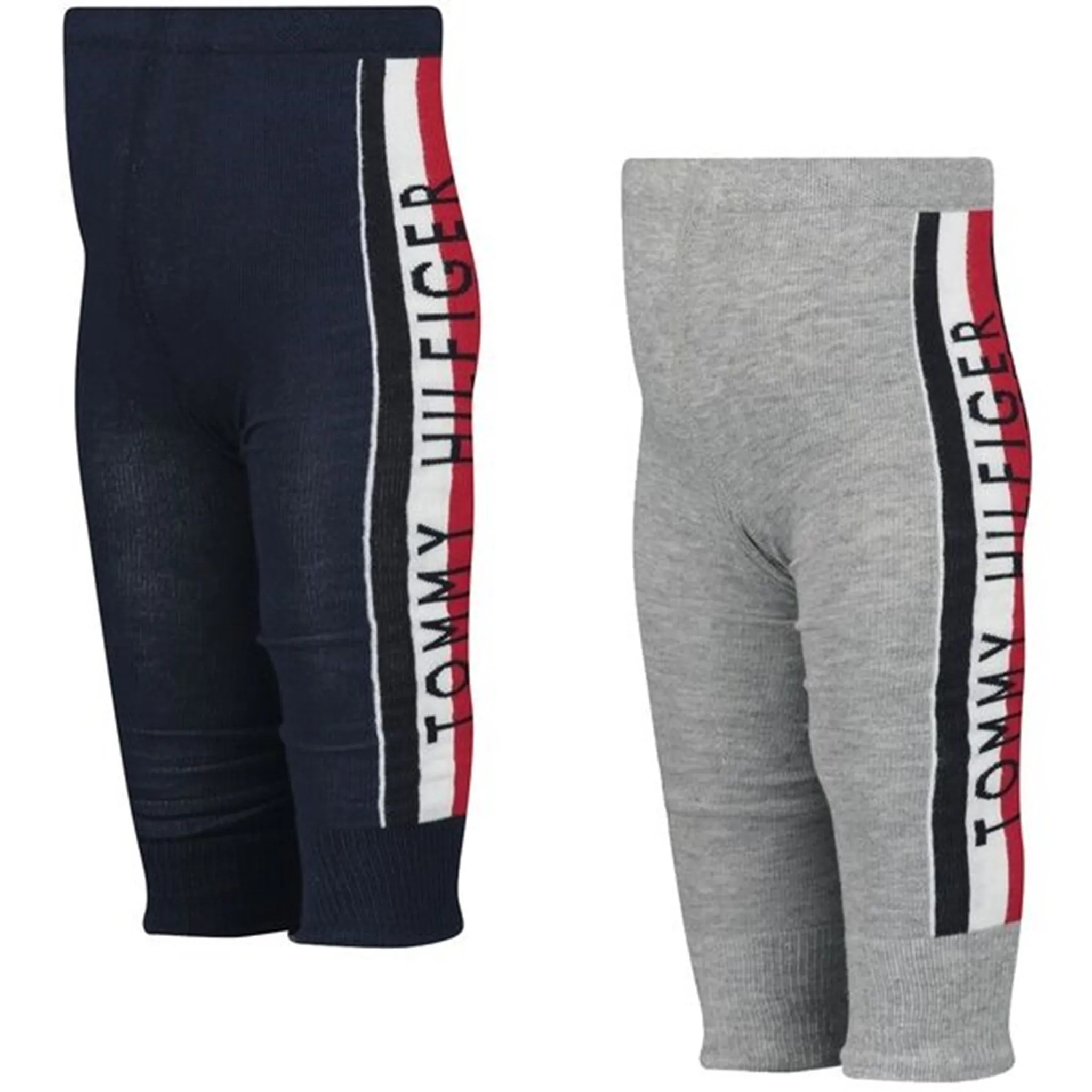 Tommy Hilfiger Baby Tracksuit Leggings 2-pak Light Grey Melange/Navy