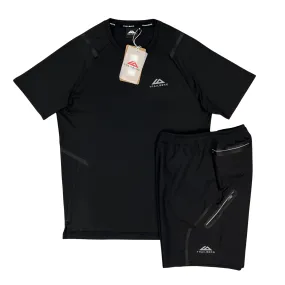 Trailberg Tech T-Shirt / Shorts Set - Black