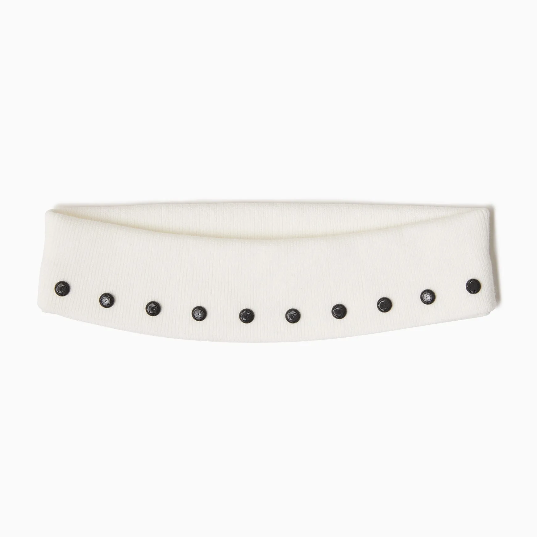 TYPE-1 Knit Organic Cotton High Neck Collar Part (White)