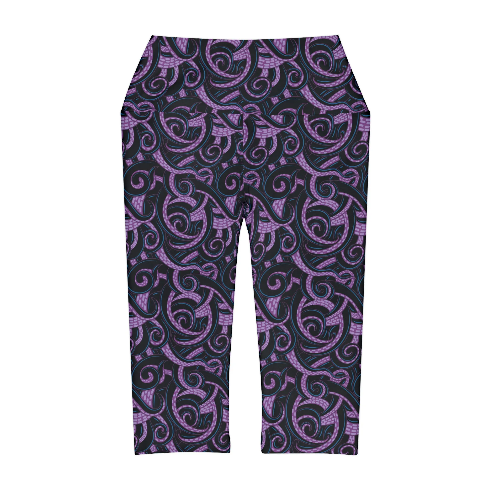 Ursula Tentacles Athletic Capri Leggings