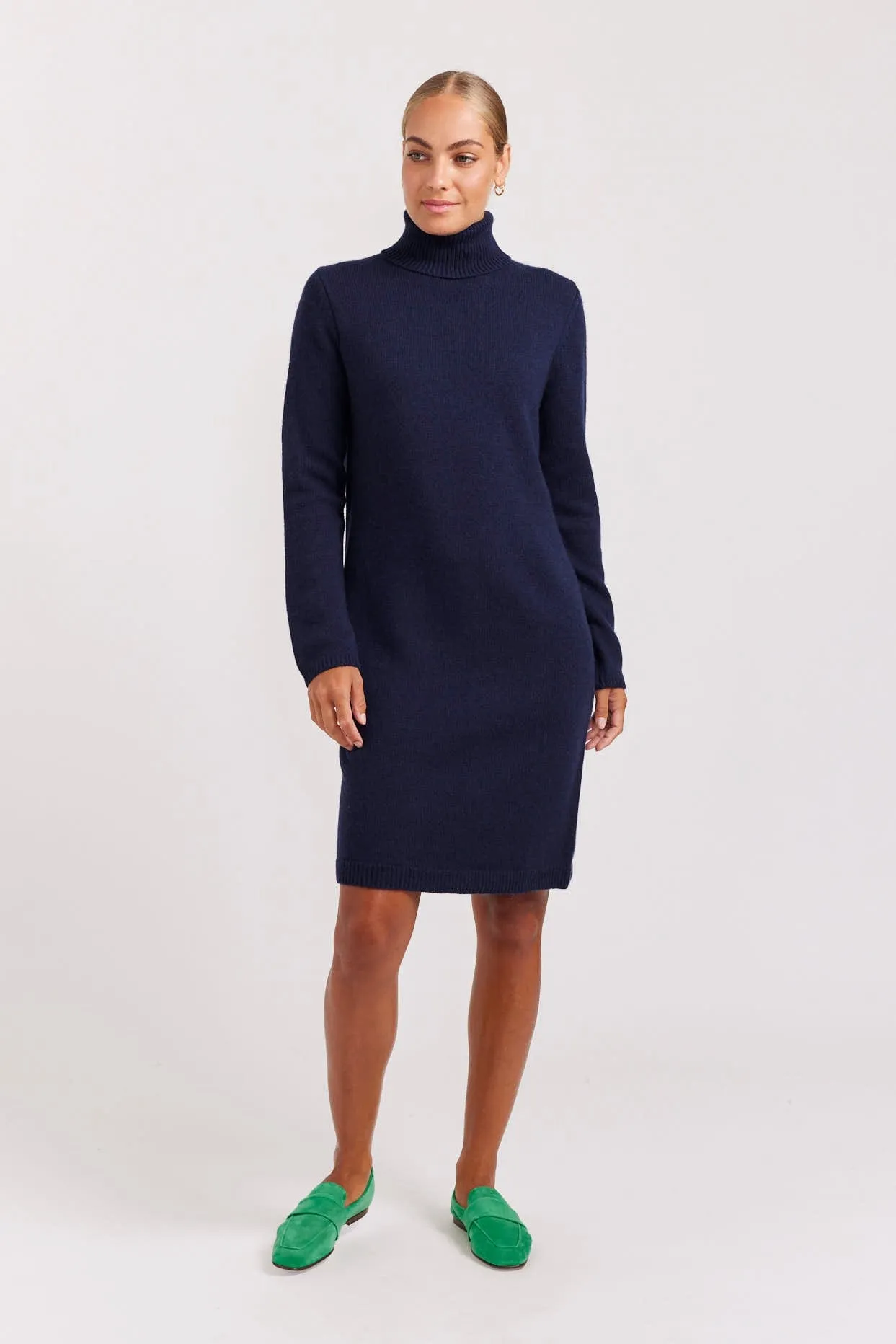 Velma Polo Dress in Goodnight Navy