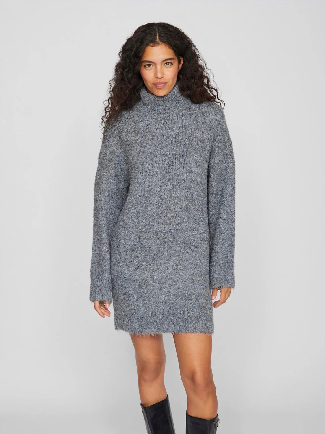 VINYNNI Midi Dress - Medium Grey Melange