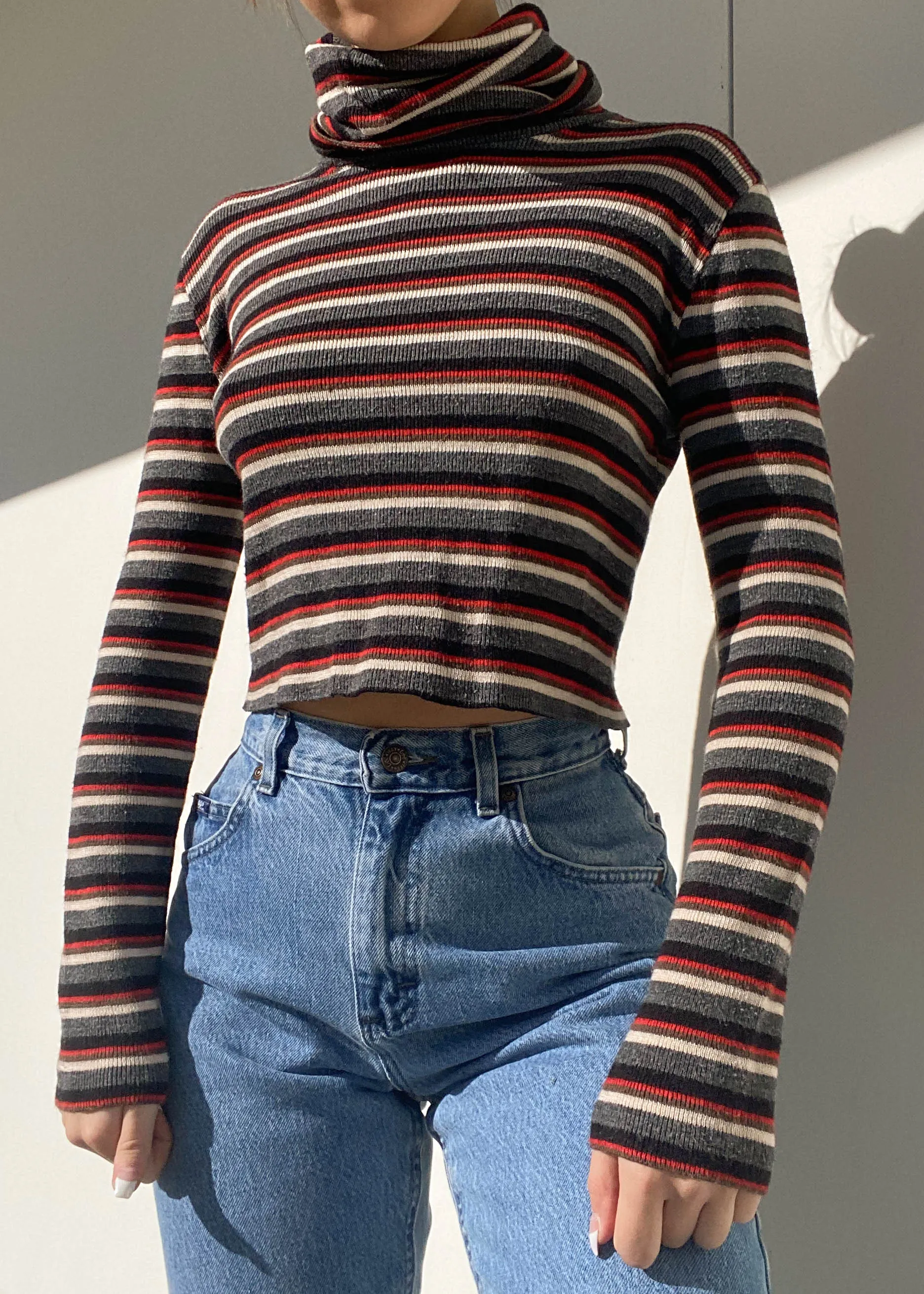 Waverly 90's Striped Turtleneck (S-M)