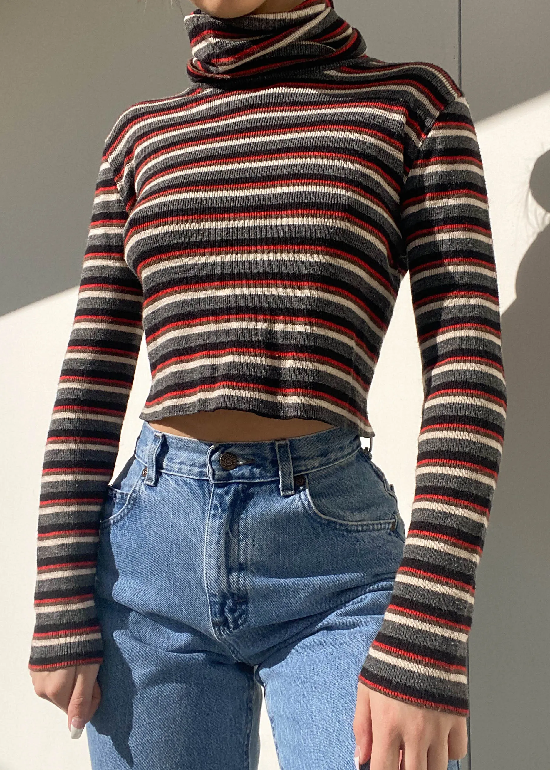 Waverly 90's Striped Turtleneck (S-M)