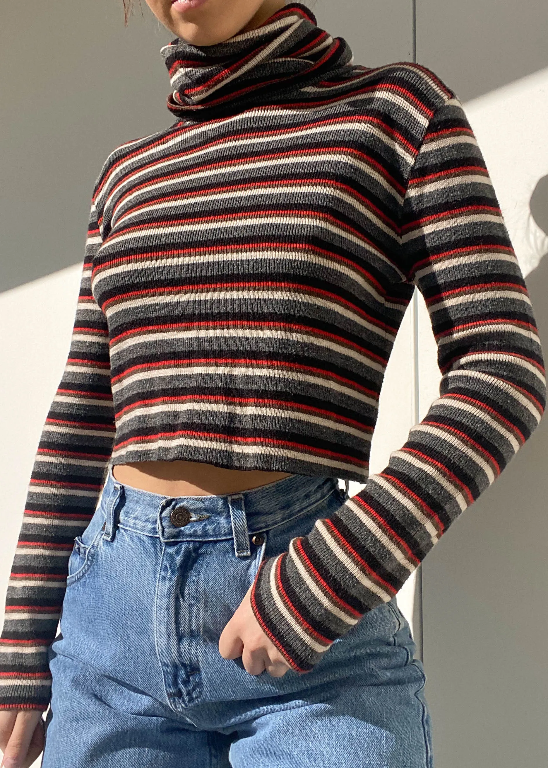 Waverly 90's Striped Turtleneck (S-M)