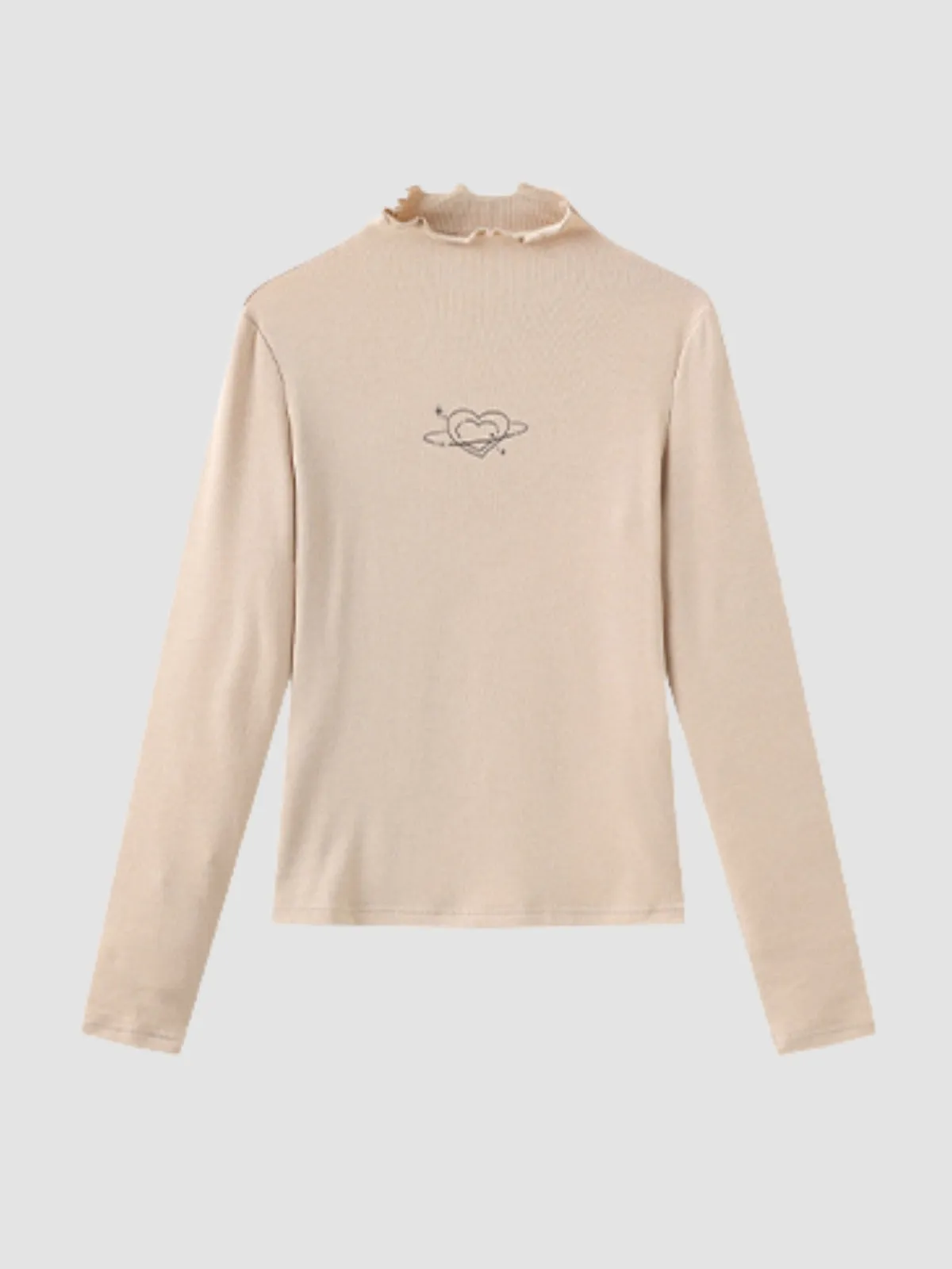 WLS Half Turtleneck Long Sleeve Top